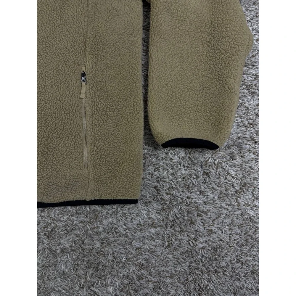 The North Face Peak Fleece Sherpa Full Zip Jacket Beige Men's Size 2XL